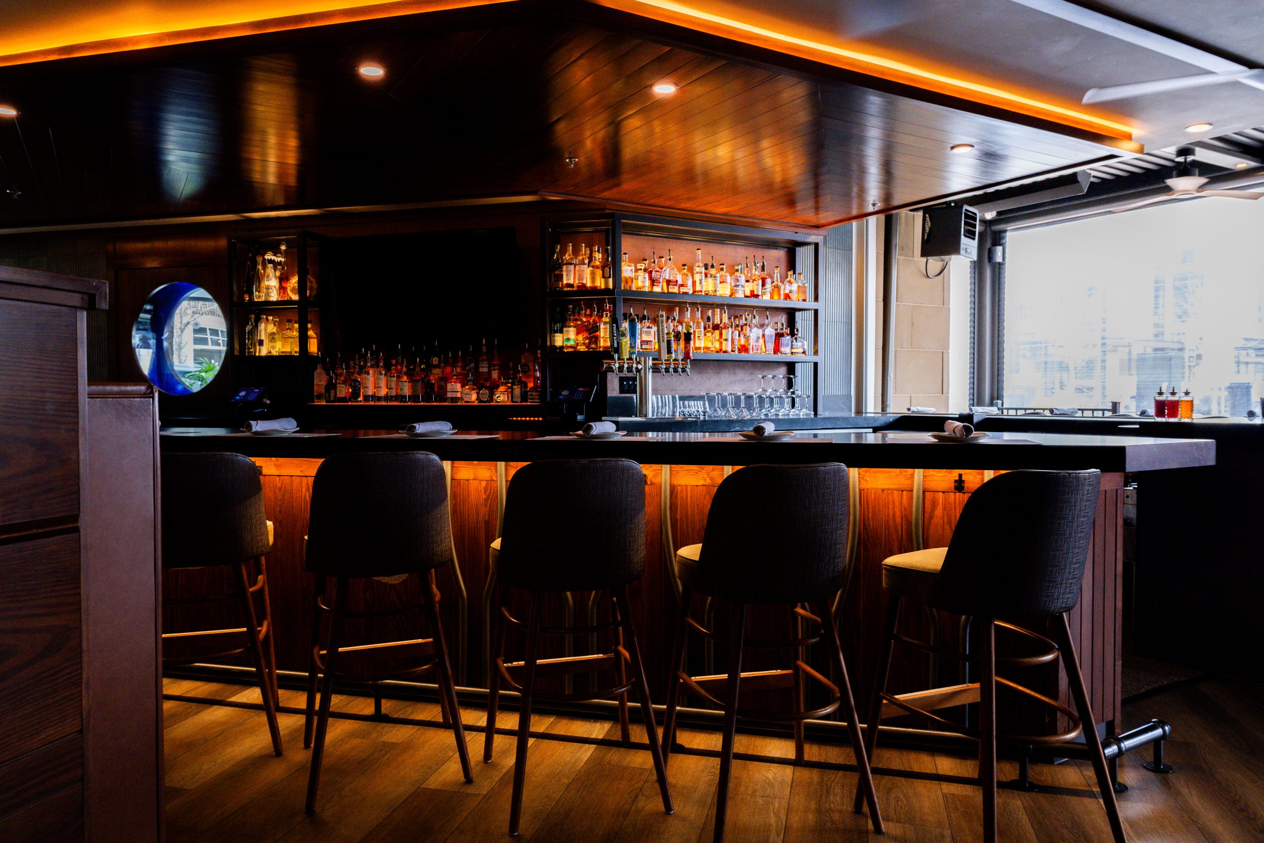 DSC_2749 Enjoy a gourmet experience at this seafood restaurant with scenic views and fine service.